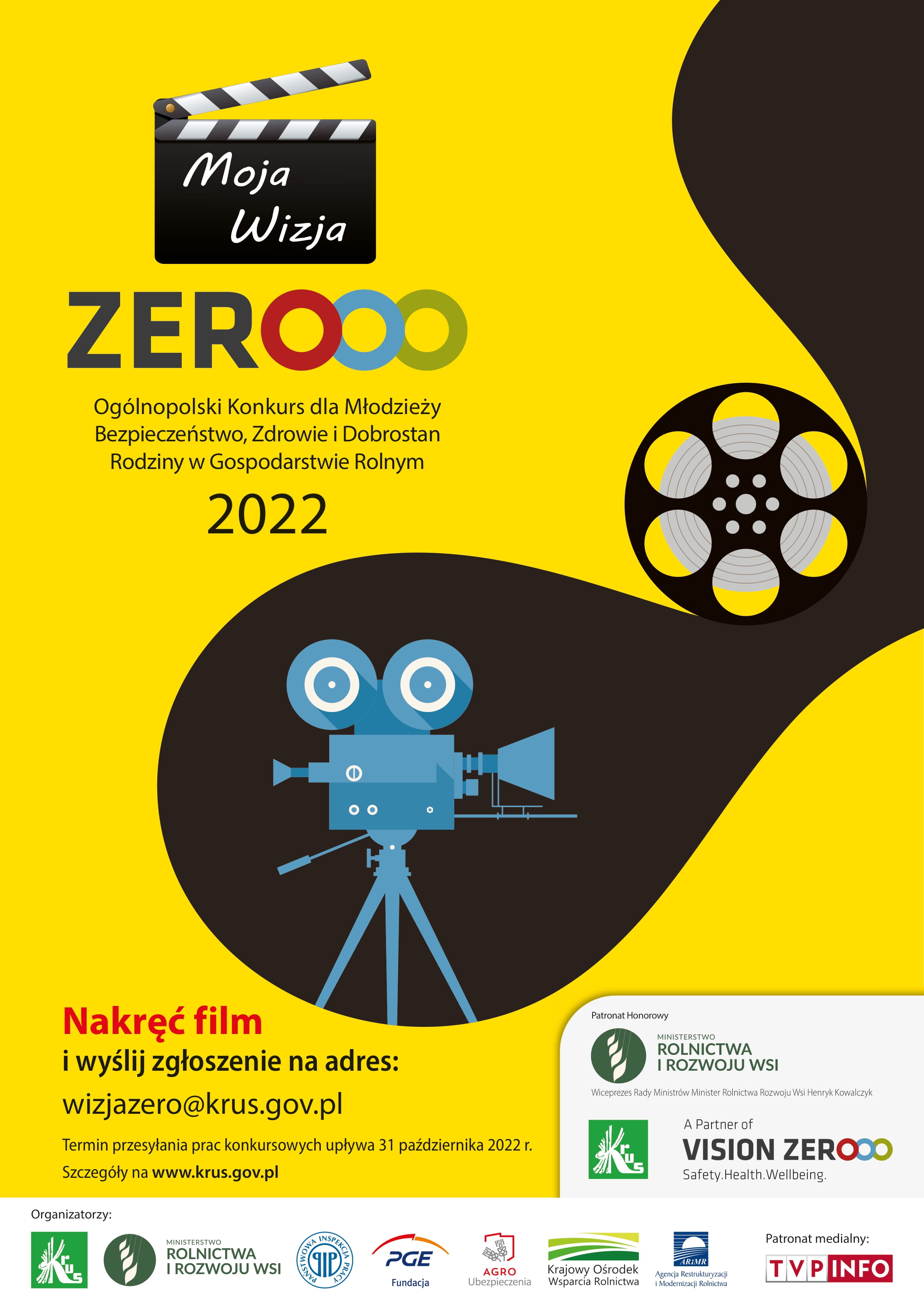 Plakat Konkurs Wizja Zero KRUS 2022 1