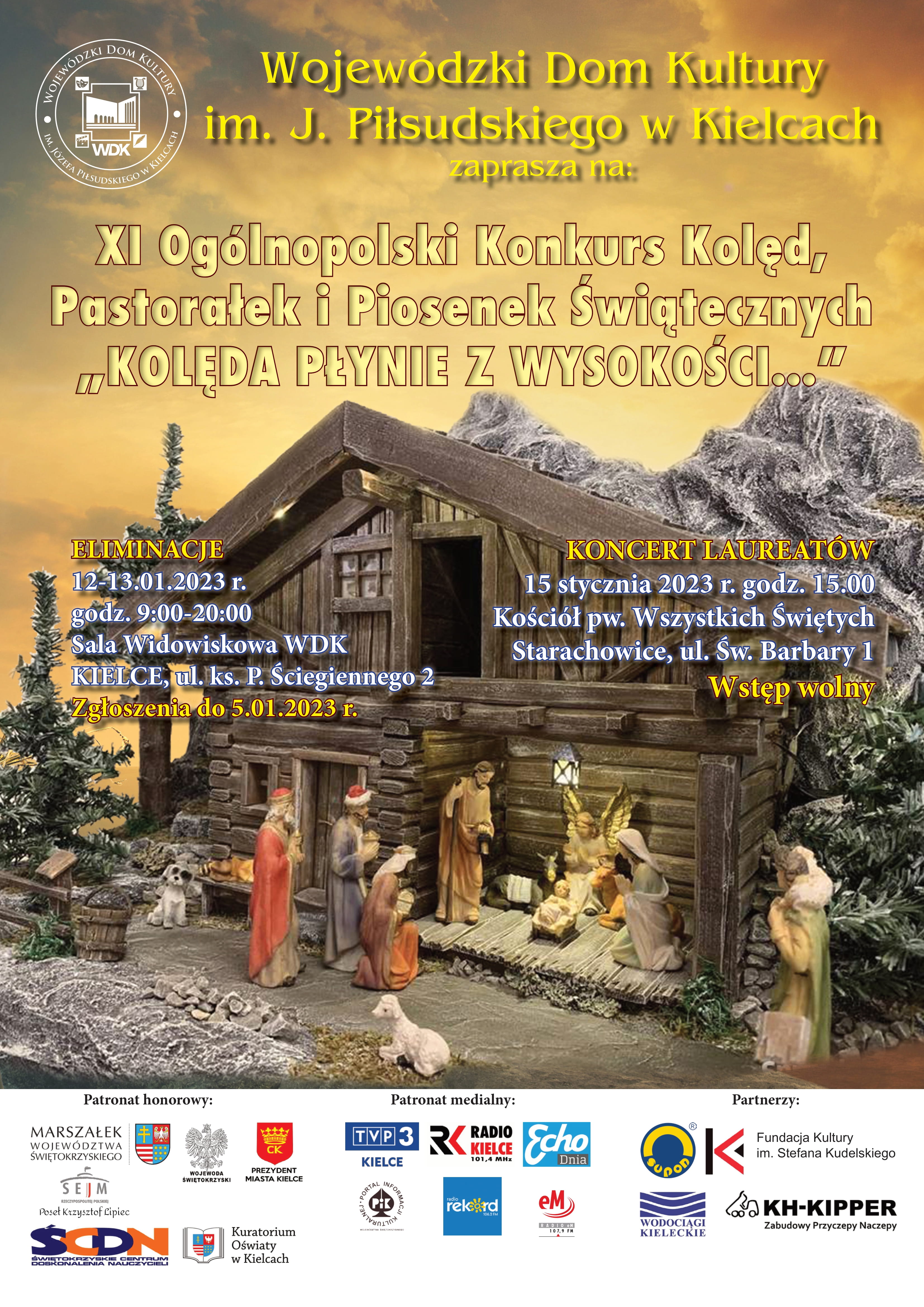 Plakat Regulamin XI Oglnopolski Konkurs Kolda pynie z wysokoci 1